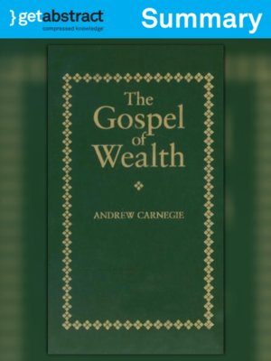 cover image of The Gospel of Wealth (Summary)